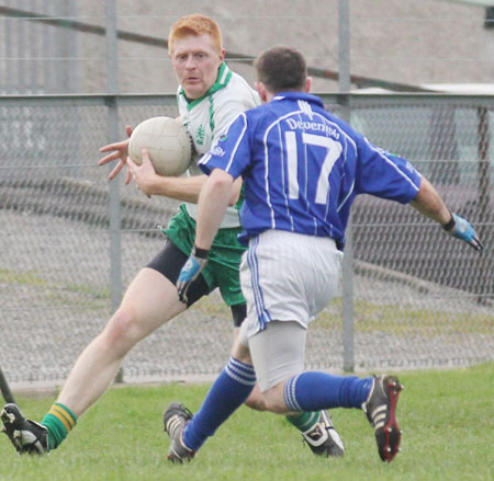 Action from the challenge match against Devenish.