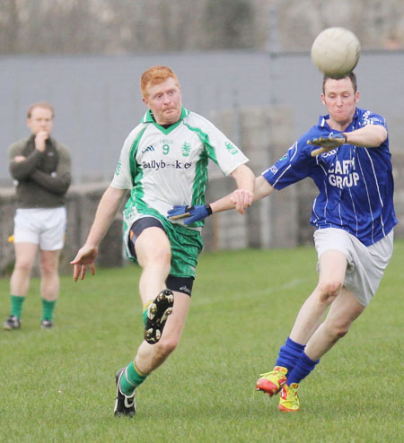 Action from the challenge match against Devenish.