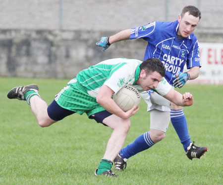 Action from the challenge match against Devenish.