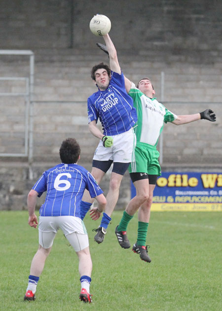 Action from the challenge match against Devenish.