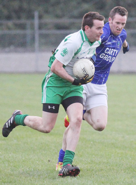 Action from the challenge match against Devenish.