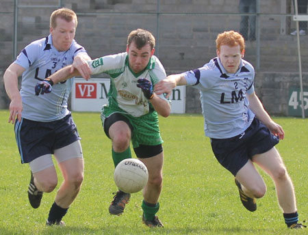 Action from the challenge match against Belcoo.