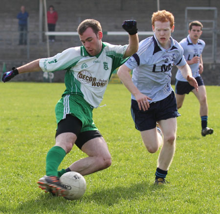 Action from the challenge match against Belcoo.