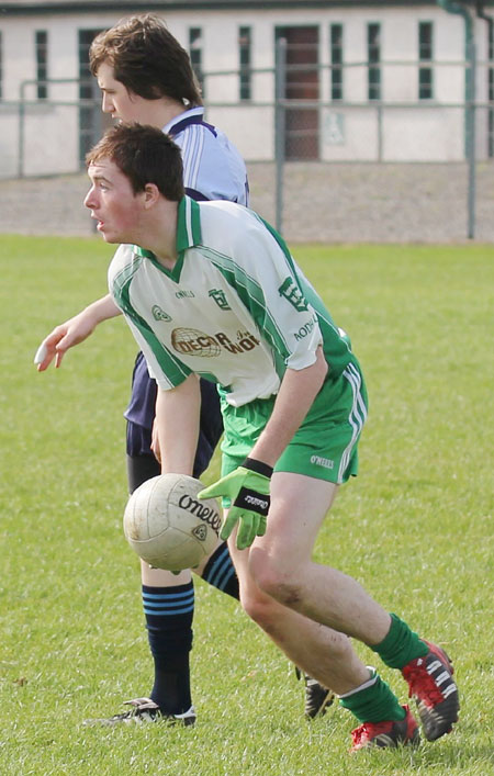 Action from the challenge match against Belcoo.