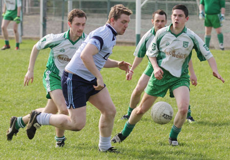 Action from the challenge match against Belcoo.