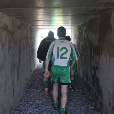 Action from the division three senior reserve football league match against Termon.