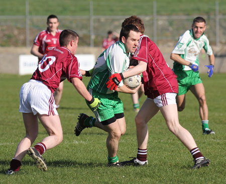 Action from the division three senior reserve football league match against Termon.