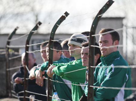 Action from the division three senior reserve football league match against Termon.