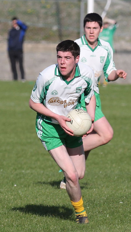 Action from the division three senior reserve football league match against Termon.