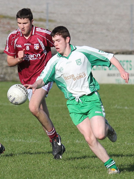 Action from the division three senior reserve football league match against Termon.