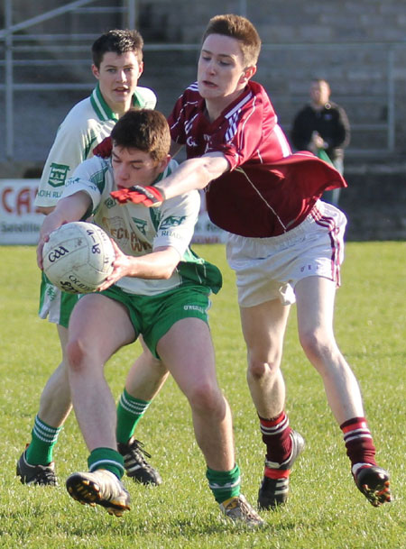 Action from the division three senior reserve football league match against Termon.