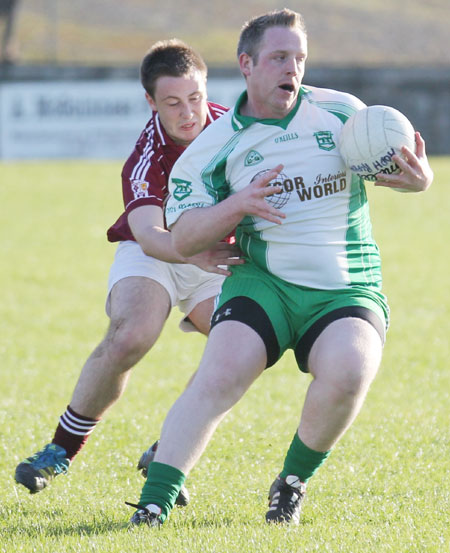 Action from the division three senior reserve football league match against Termon.