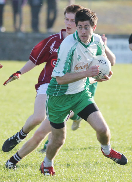 Action from the division three senior reserve football league match against Termon.