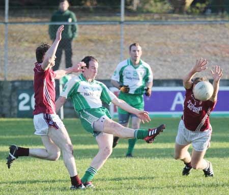 Action from the division three senior football league match against Termon.