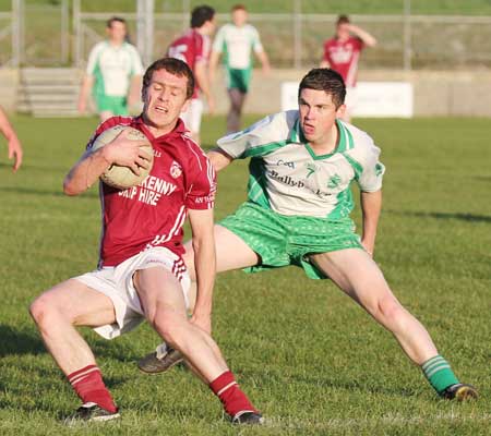 Action from the division three senior football league match against Termon.