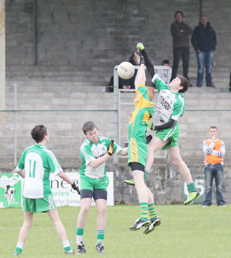 Action from the under 16 league game against Ardara.