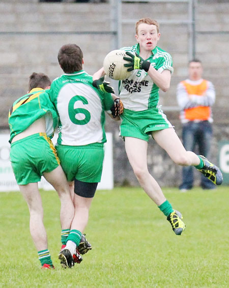 Action from the under 16 league game against Ardara.