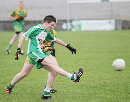 Action from the under 16 league game against Ardara.