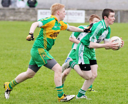 Action from the under 16 league game against Ardara.