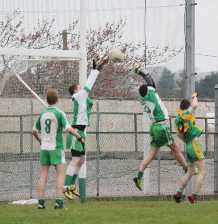 Action from the under 16 league game against Ardara.