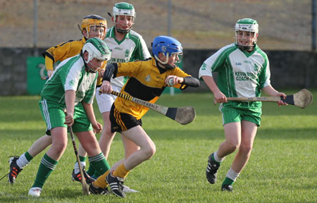 Action from the Aodh Ruadh v Saint Eunan's game.