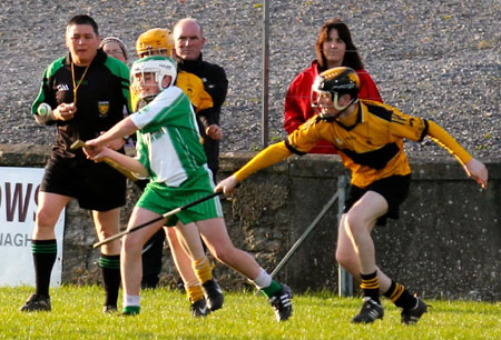 Action from the Aodh Ruadh v Saint Eunan's game.