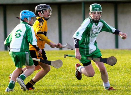 Action from the Aodh Ruadh v Saint Eunan's game.