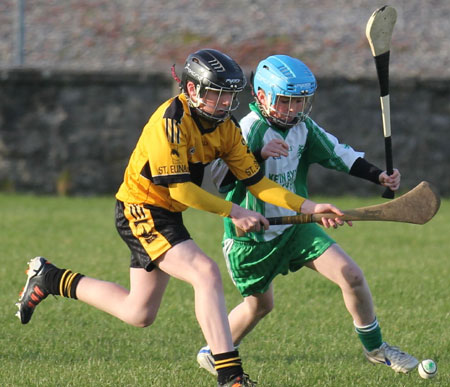 Action from the Aodh Ruadh v Saint Eunan's game.