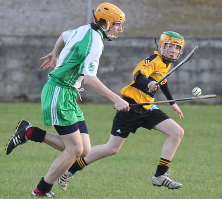 Action from the Aodh Ruadh v Saint Eunan's game.