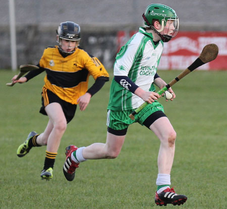 Action from the Aodh Ruadh v Saint Eunan's game.