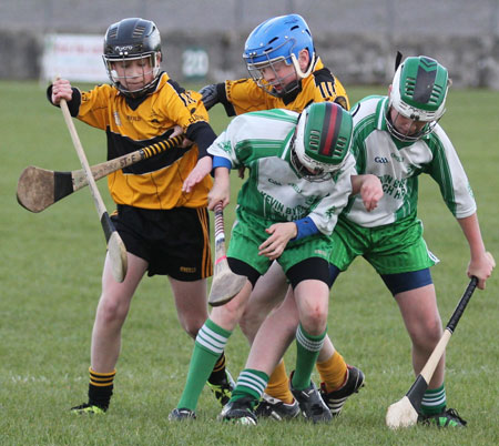 Action from the Aodh Ruadh v Saint Eunan's game.