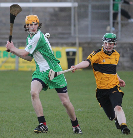 Action from the Aodh Ruadh v Saint Eunan's game.