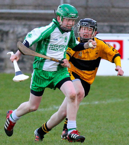 Action from the Aodh Ruadh v Saint Eunan's game.