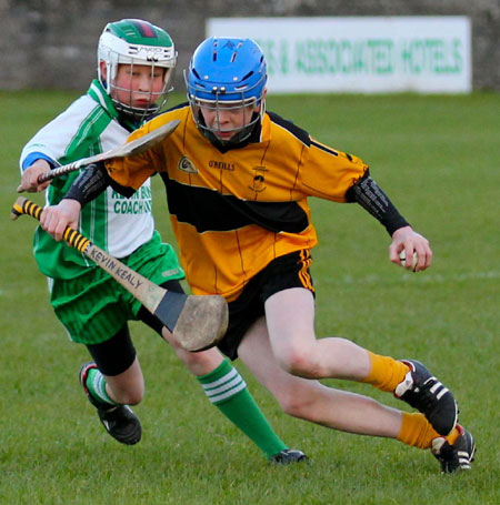 Action from the Aodh Ruadh v Saint Eunan's game.