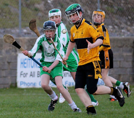 Action from the Aodh Ruadh v Saint Eunan's game.