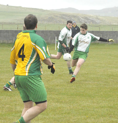 Action from the division three senior reserve football league match against Downings.