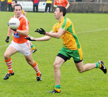 Action from the national football league match against Armagh.