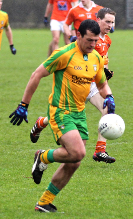 Action from the national football league match against Armagh.