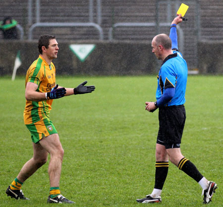 Action from the national football league match against Armagh.