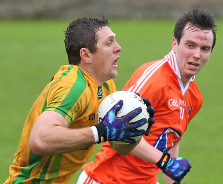 Action from the national football league match against Armagh.