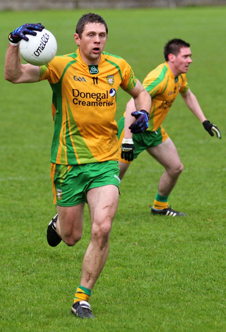 Action from the national football league match against Armagh.