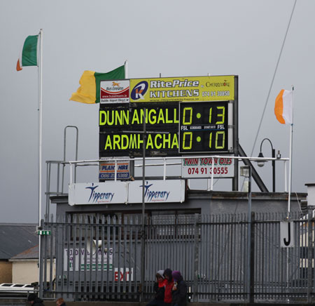 Action from the national football league match against Armagh.