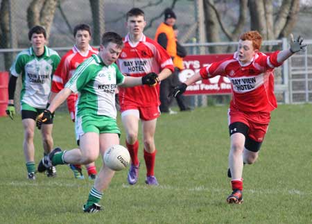 Action from the under 16 league game against Killybegs.