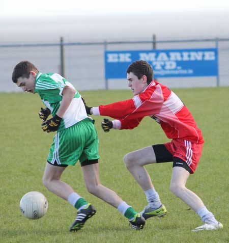 Action from the under 16 league game against Killybegs.