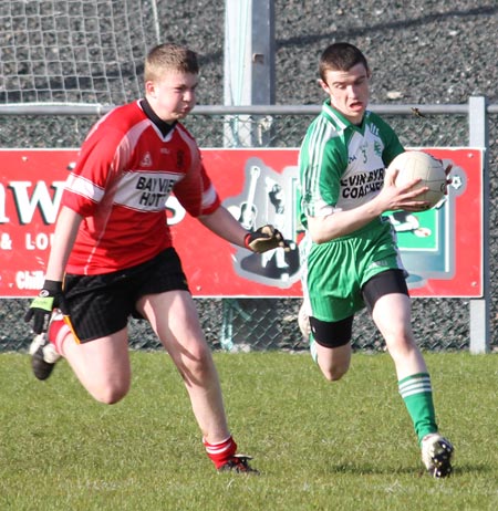 Action from the under 16 league game against Killybegs.