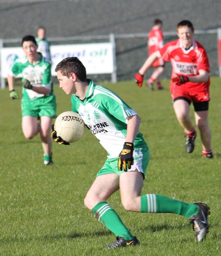 Action from the under 16 league game against Killybegs.