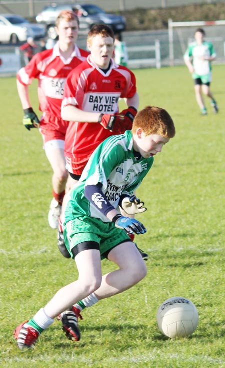Action from the under 16 league game against Killybegs.