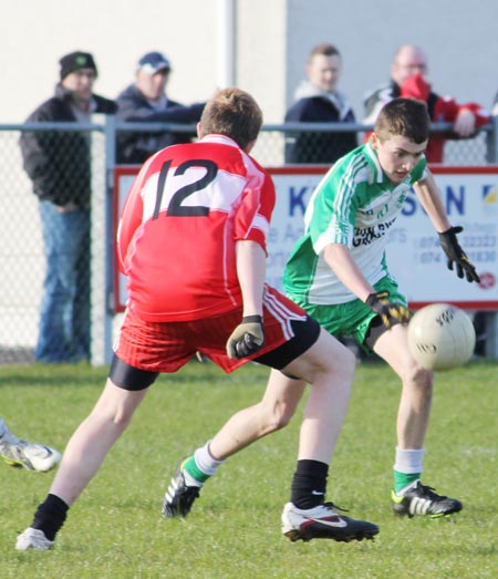 Action from the under 16 league game against Killybegs.