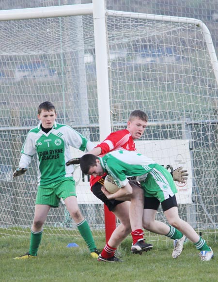 Action from the under 16 league game against Killybegs.