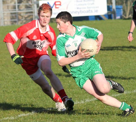 Action from the under 16 league game against Killybegs.